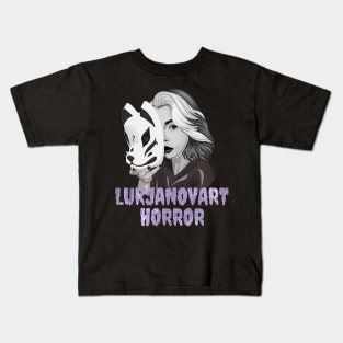 Monochrome LukjanovArt Horror Youtuber Merch Kids T-Shirt